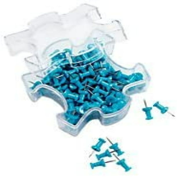 Blue Color 1/2" x 1/4" 2 X 150 Counts  Puzzle Piece Pushpins New